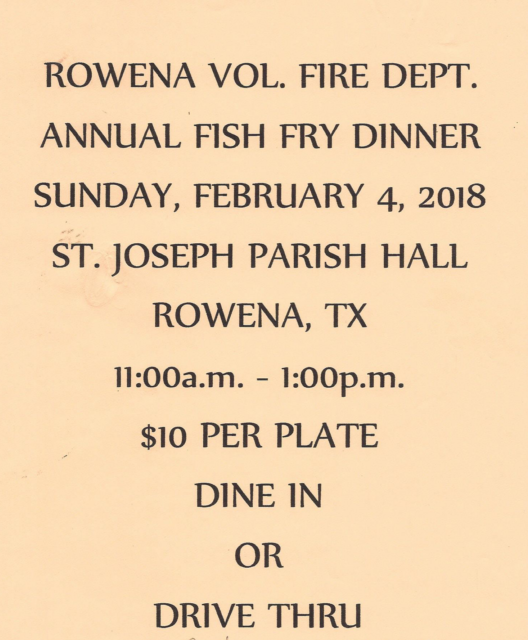 Rowena Vol Fire Dept Fish Fry 2018